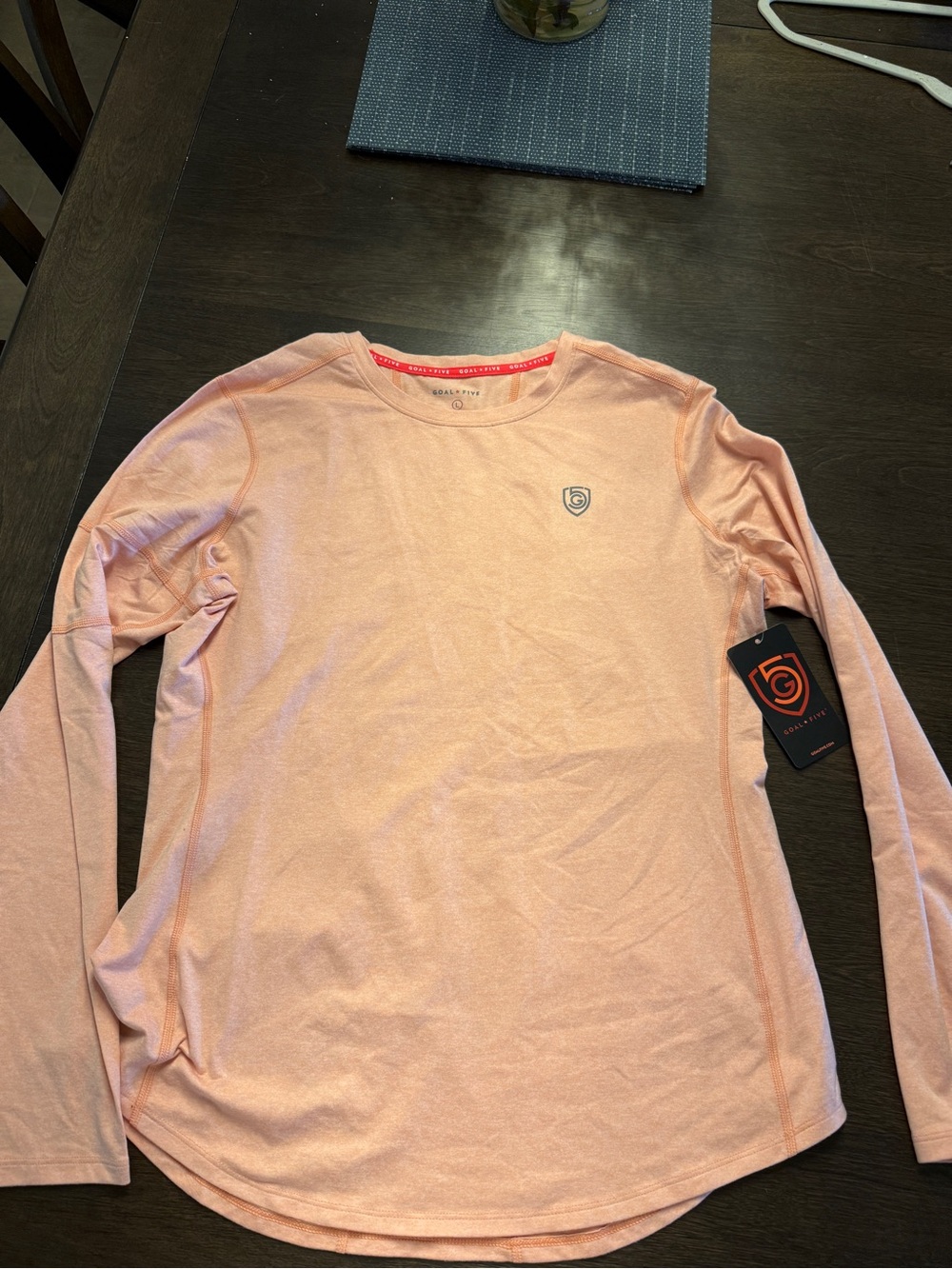 Women’s Long-Sleeve Performance Shirt - Light Peach